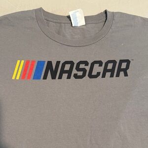 NASCAR Gray Tee with Colorful Logo